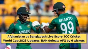 Afghanistan vs Bangladesh Live Score
