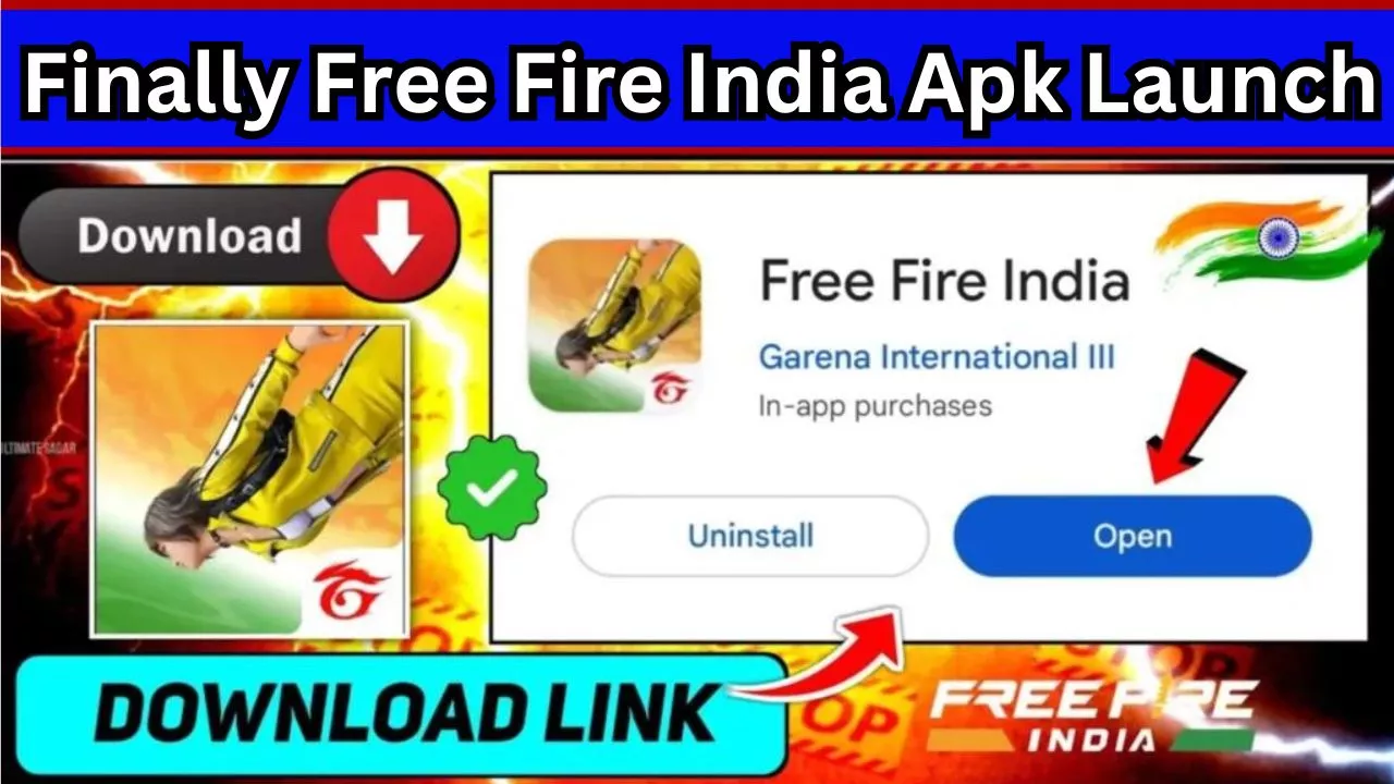 Finally Free Fire India Apk Launch in India
